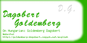 dagobert goldemberg business card